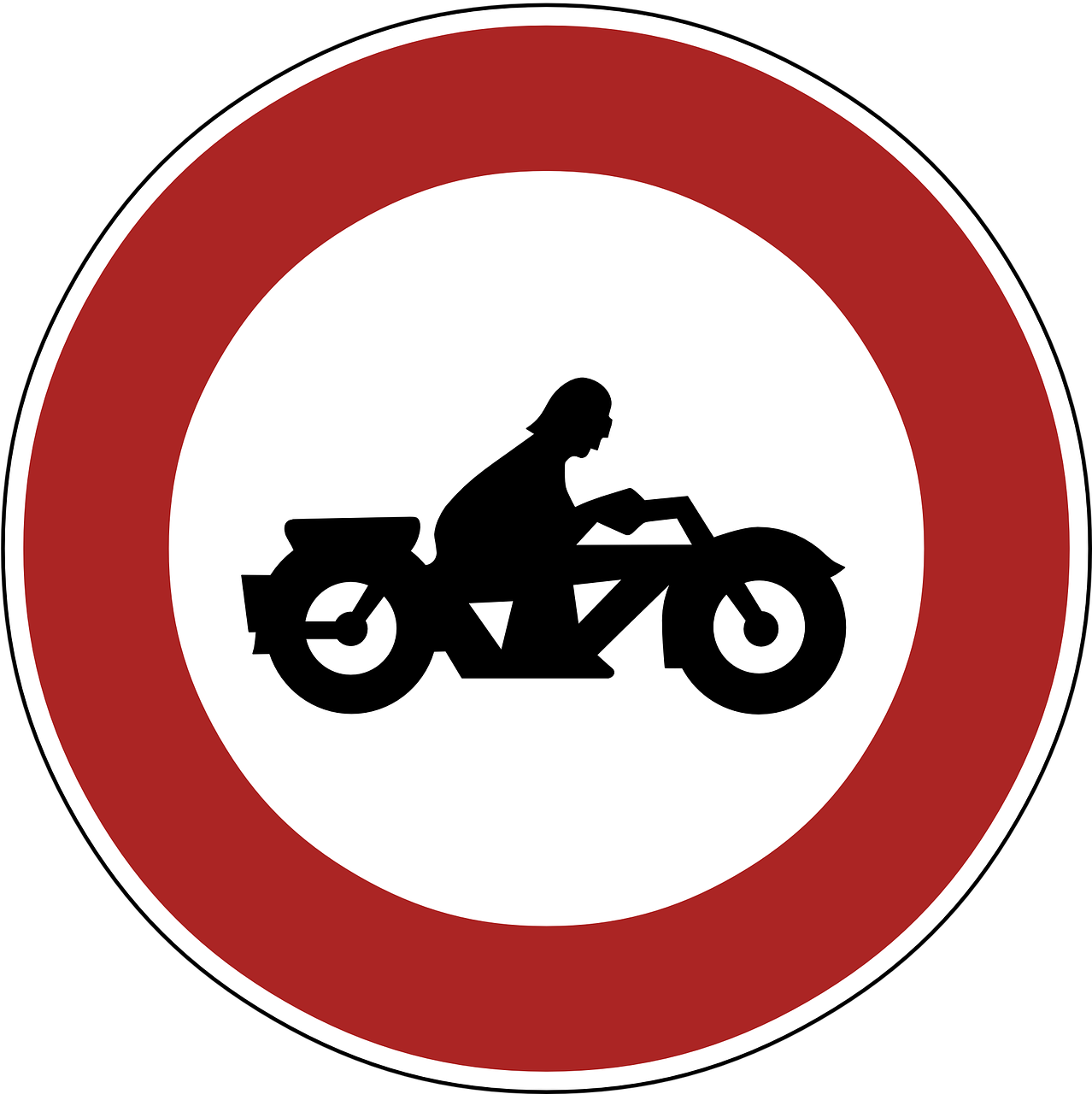 ban motorcycles forbidden free photo