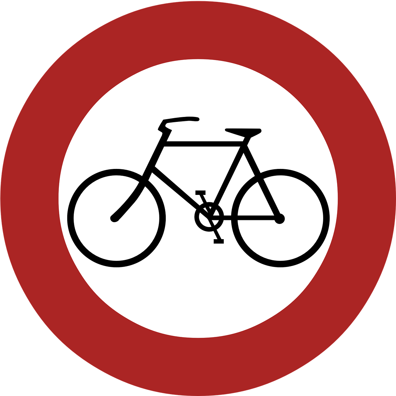 ban cyclists sign free photo