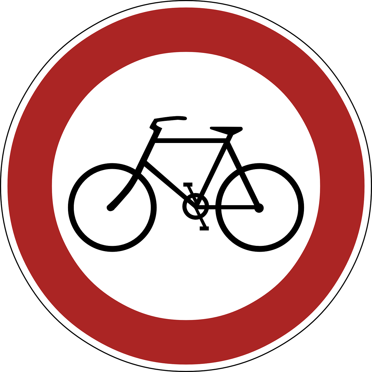 ban cyclists sign free photo