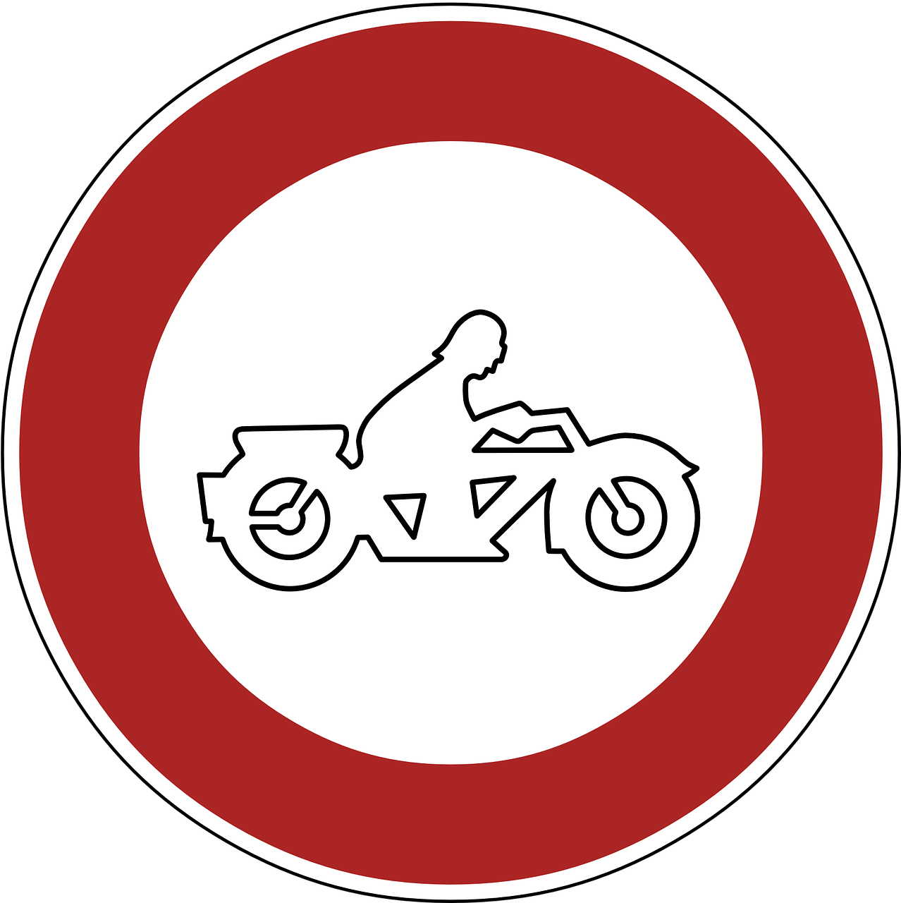 ban banned motorcycles free photo