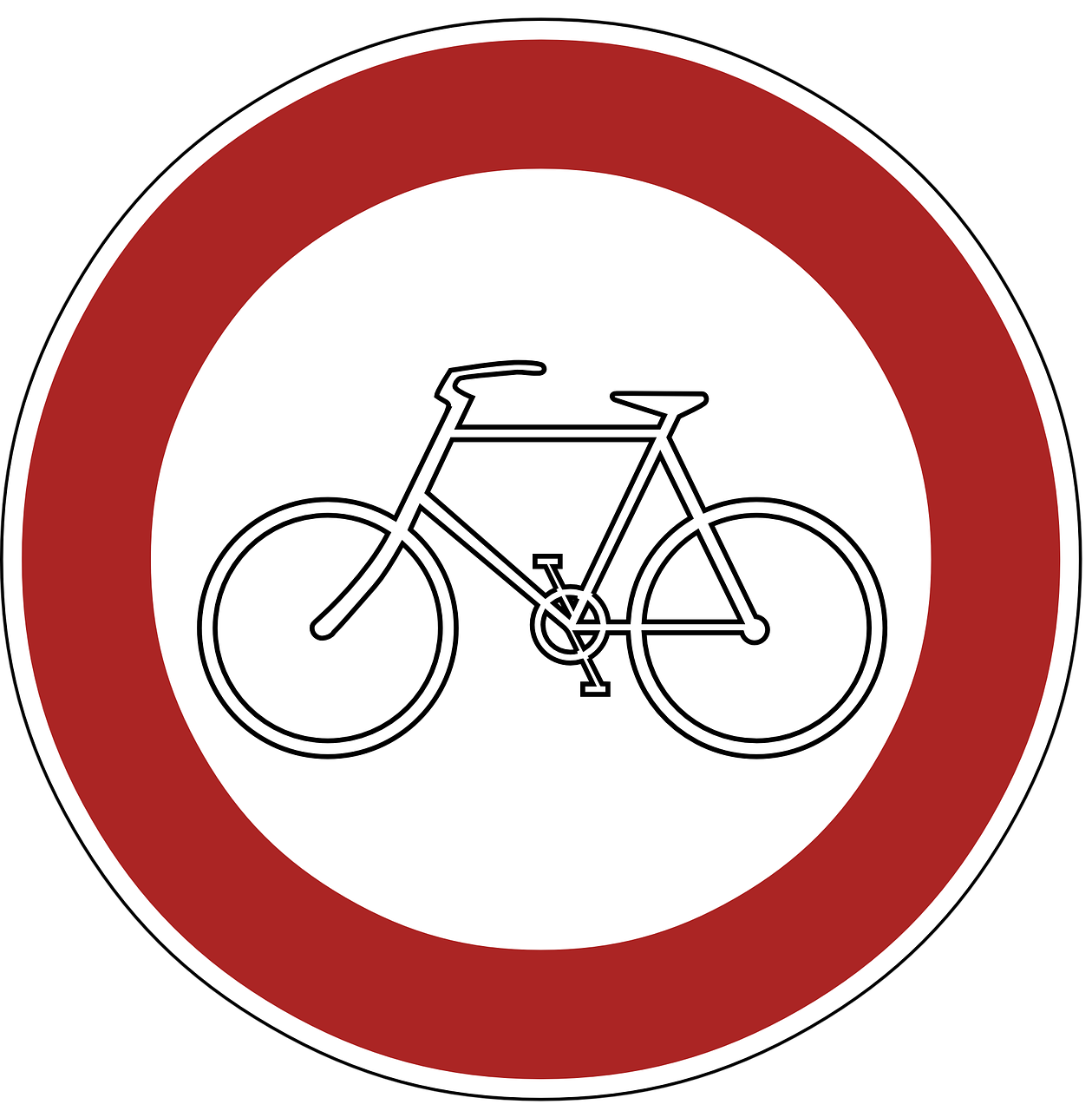 ban cyclists warning free photo