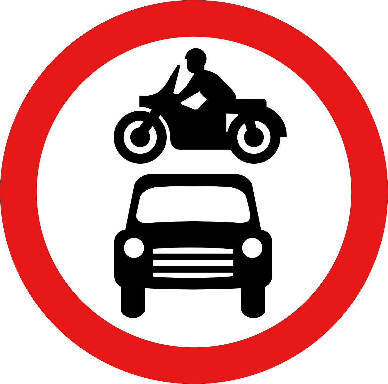 ban on driving motorcycle car free photo