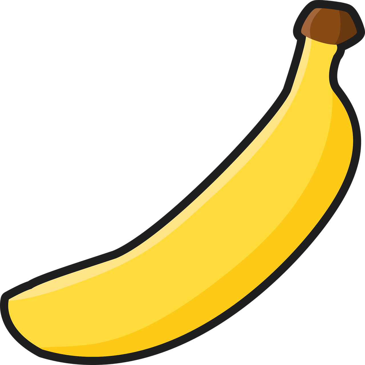 banana flat fruit free photo
