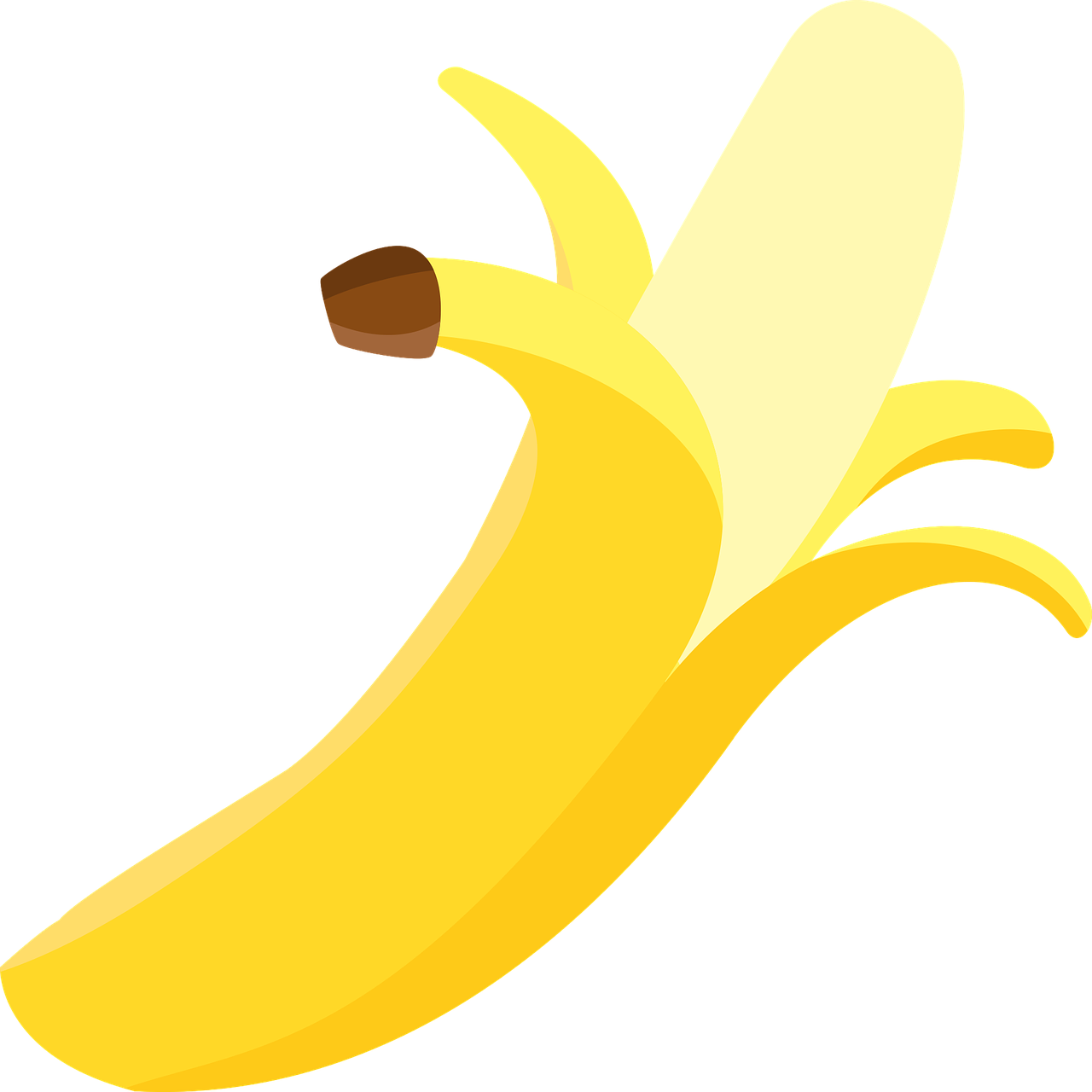 banana flat food free photo