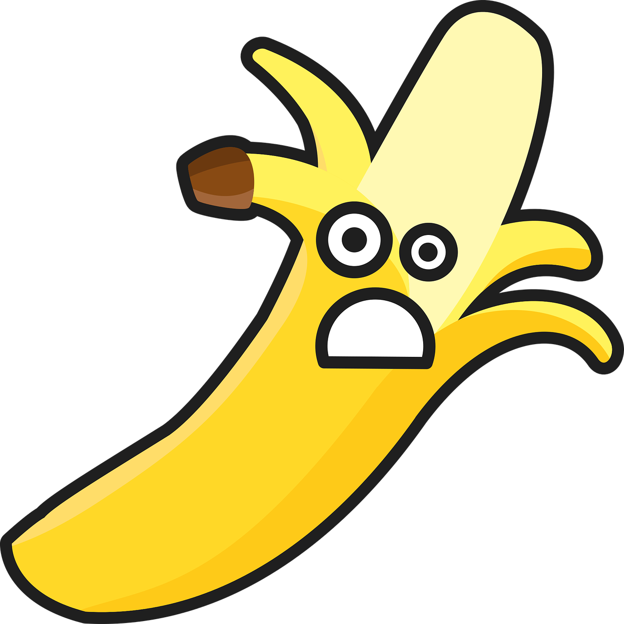 banana cartoon comic free photo