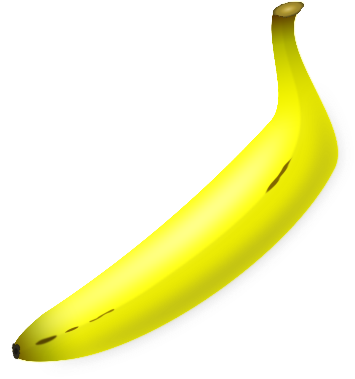 banana fruit yellow free photo