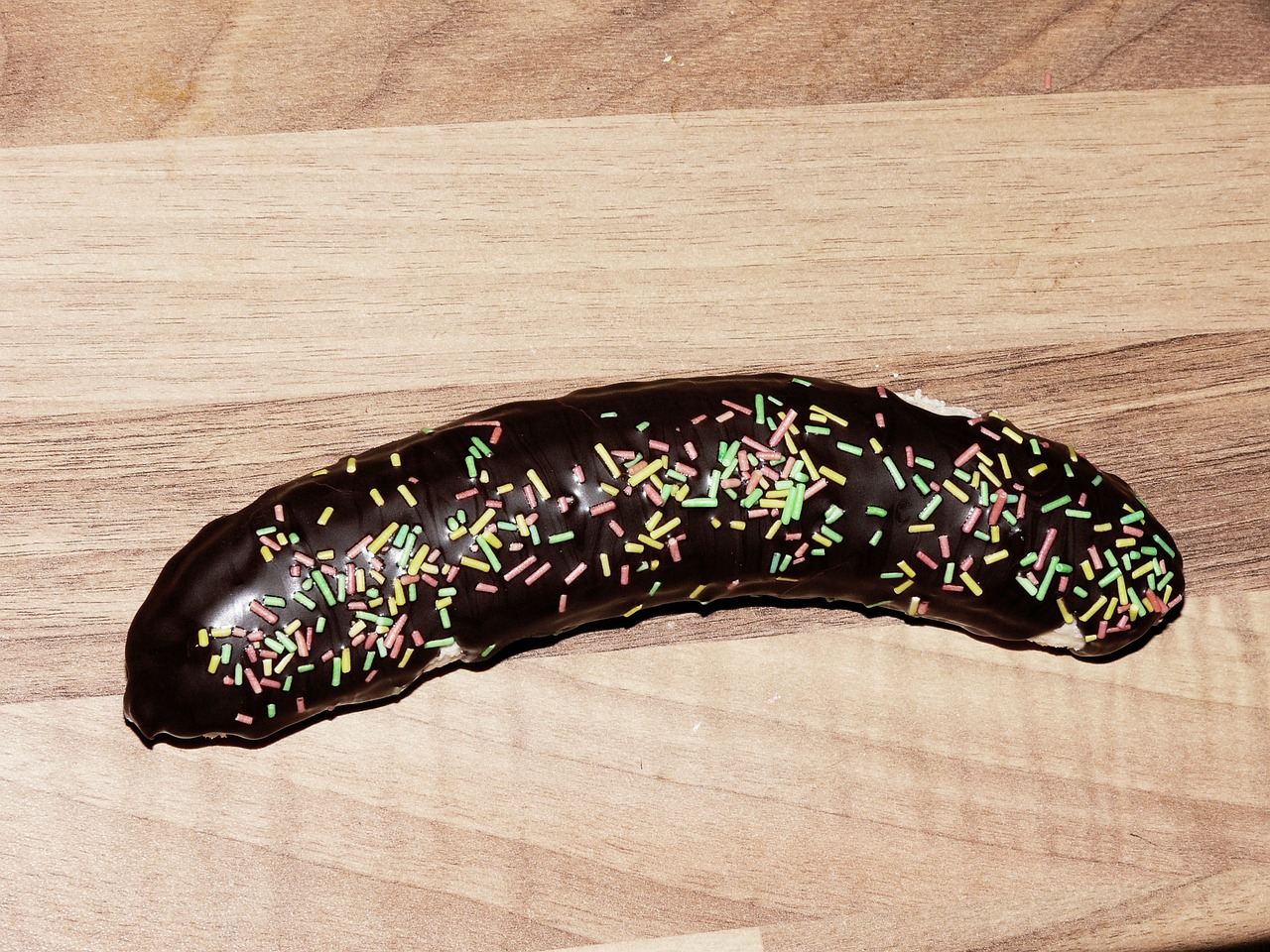 banana chocolate colourful vermicelli free photo