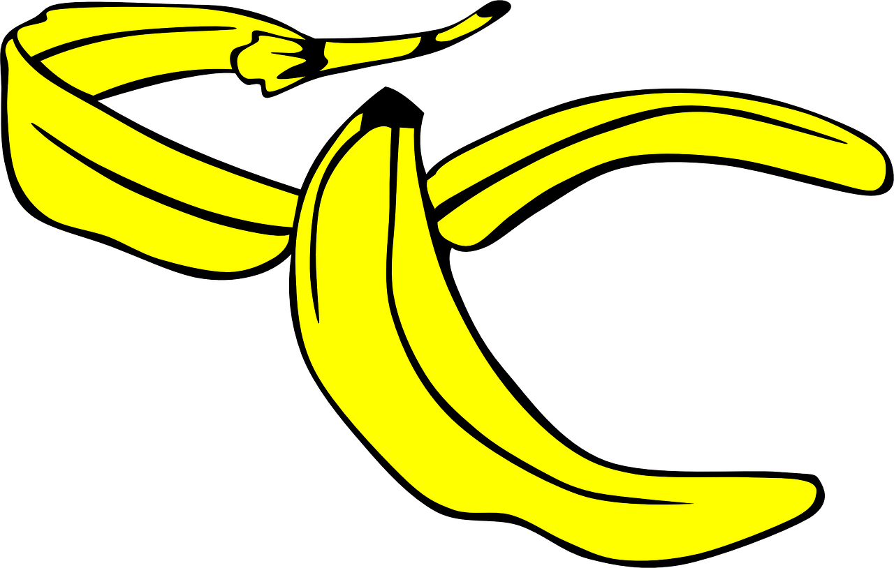 banana yellow peel free photo