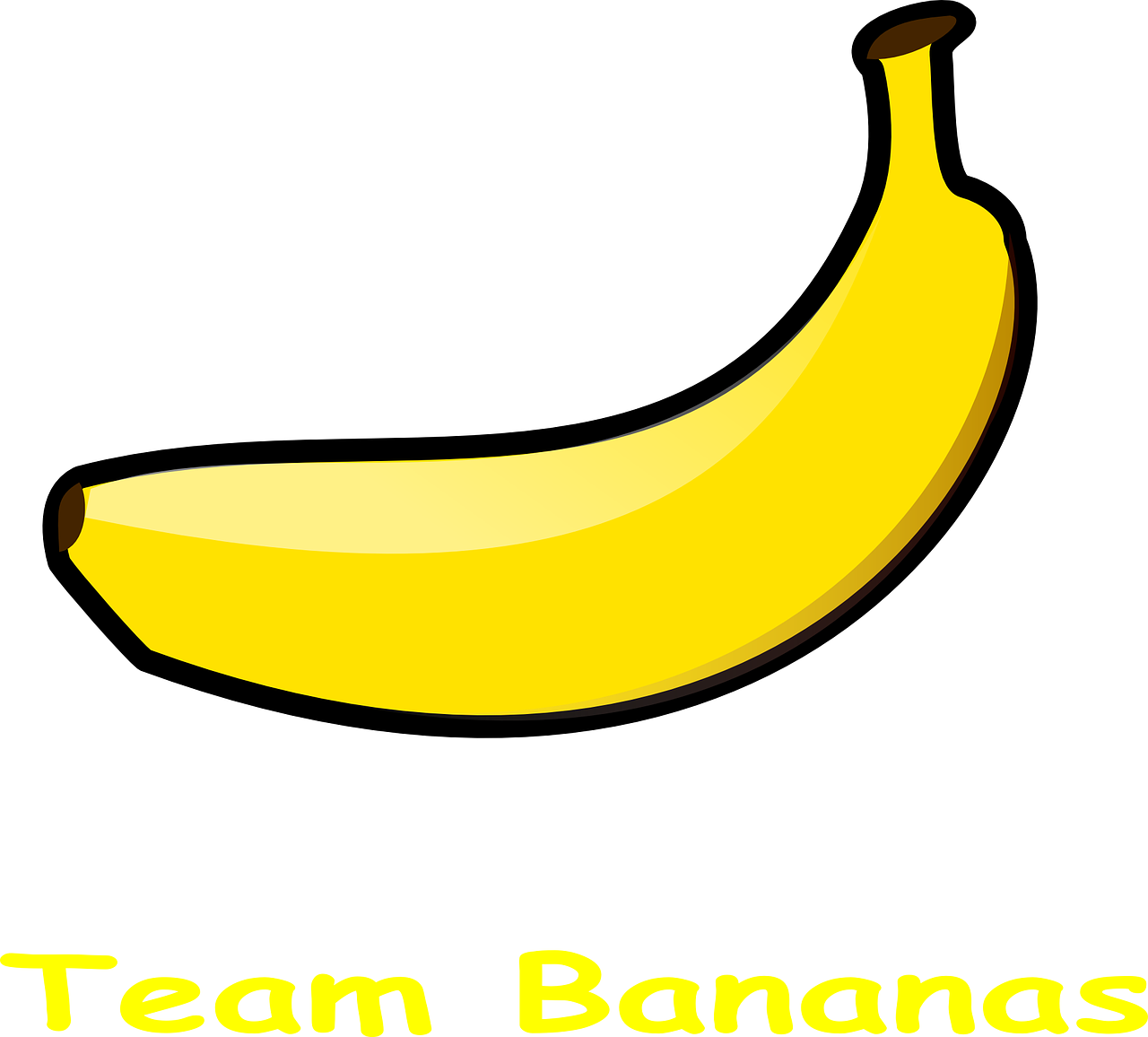 banana team logo fruit free photo
