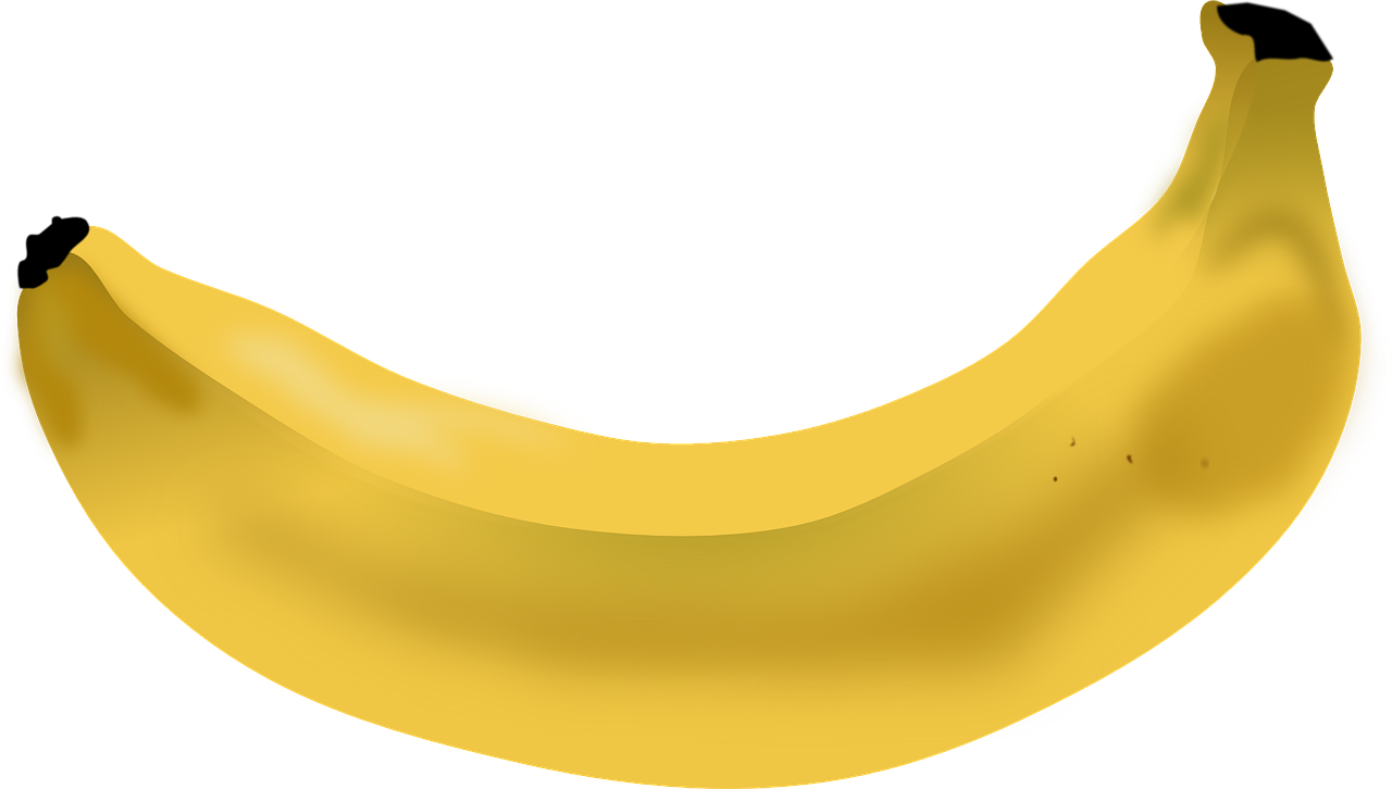 banana fruit yellow free photo
