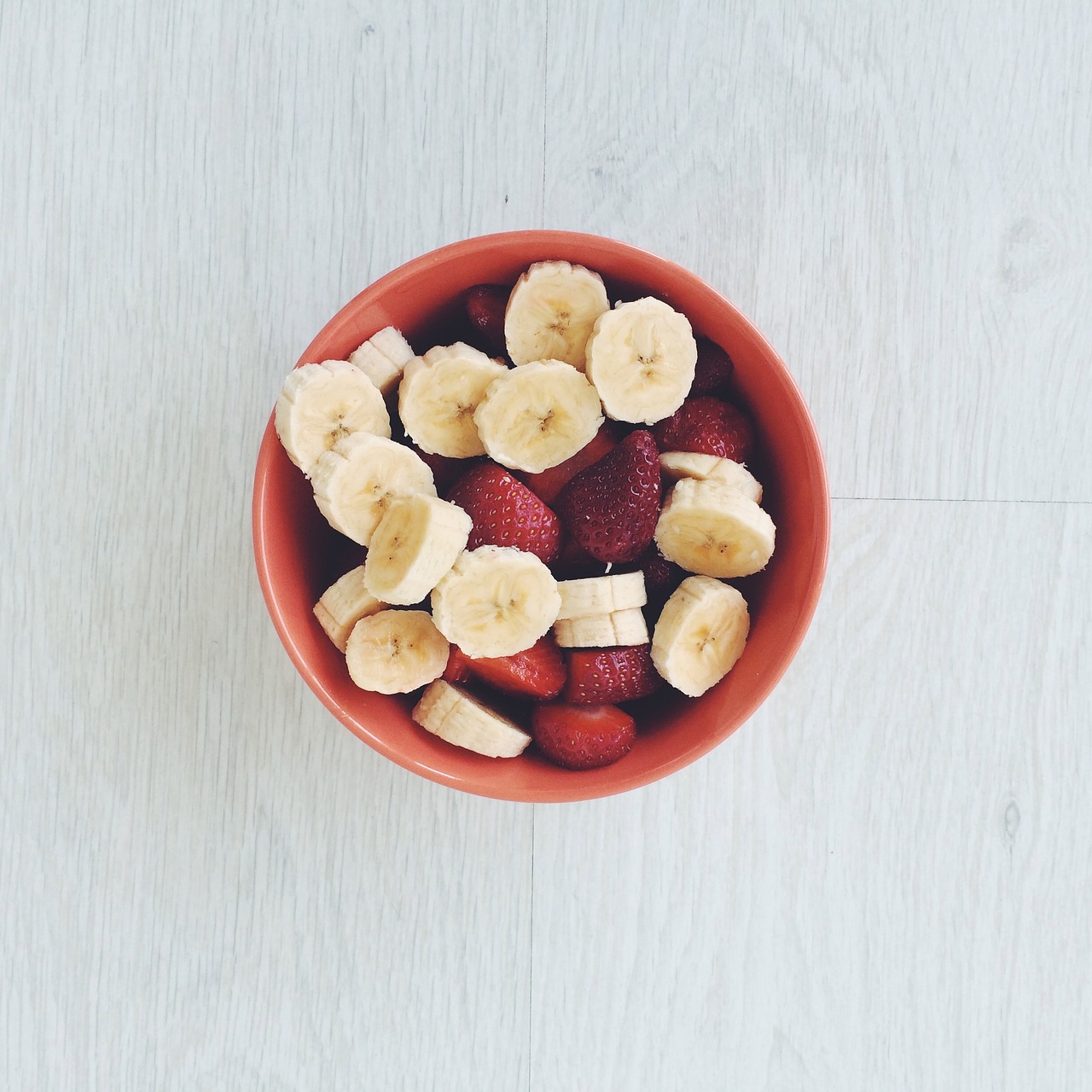 banana strawberries breakfast free photo