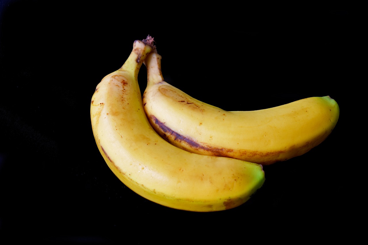 banana pair bananas herbaceous free photo