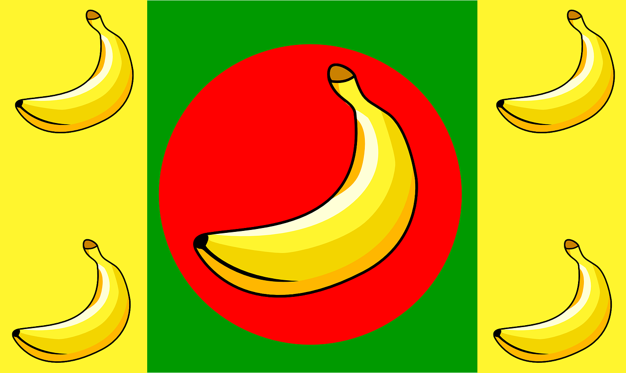 banana republic flags yellow free photo