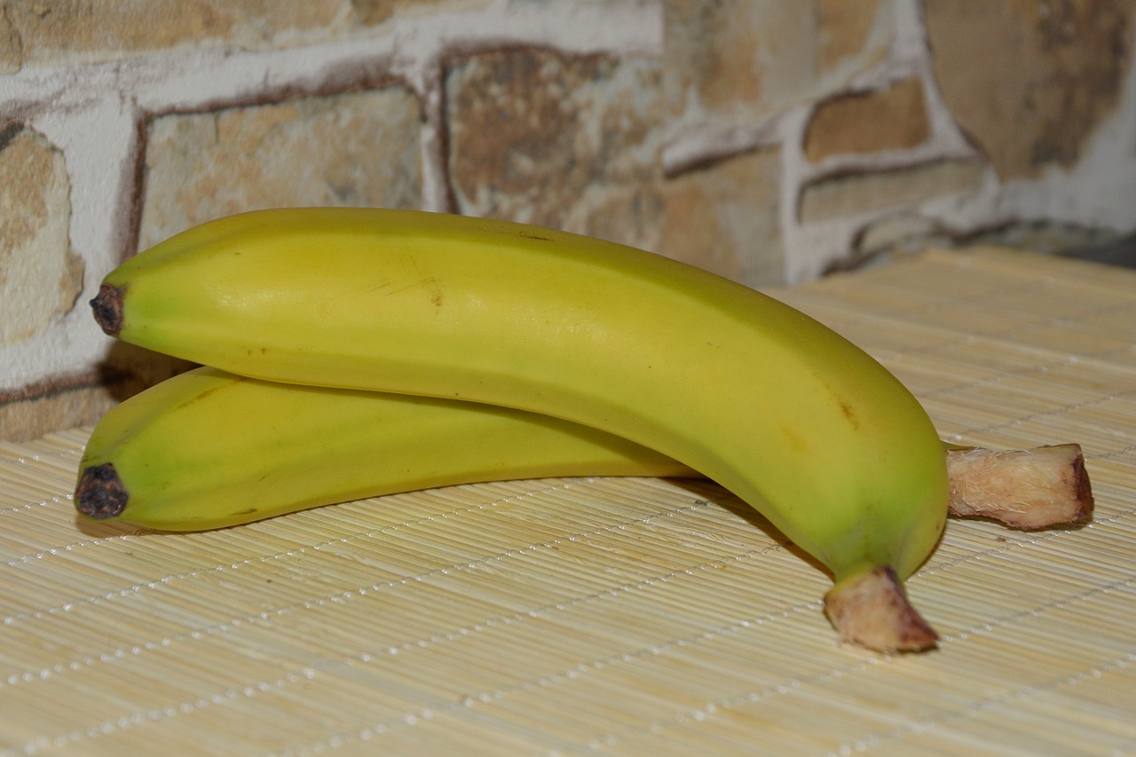 bananas yellow fruit free photo