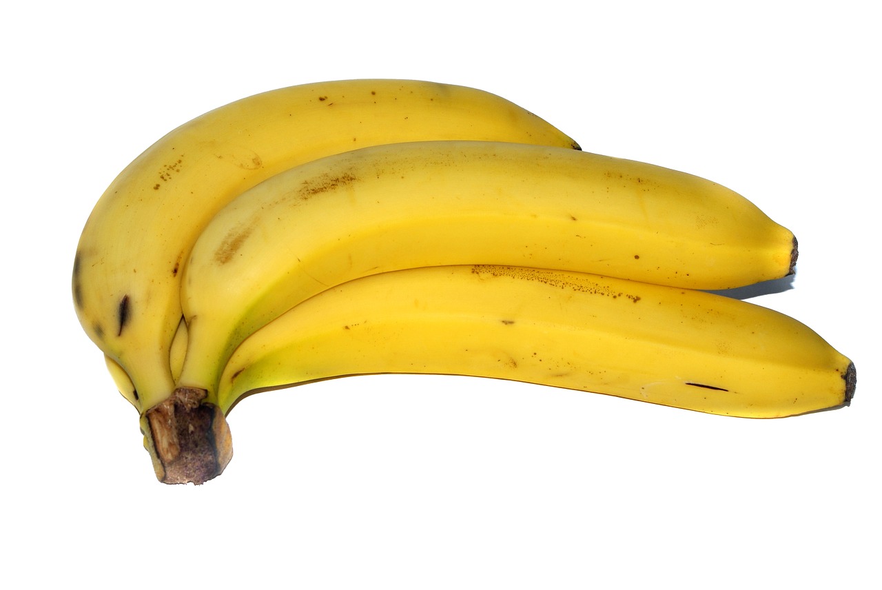 bananas fruit eating free photo