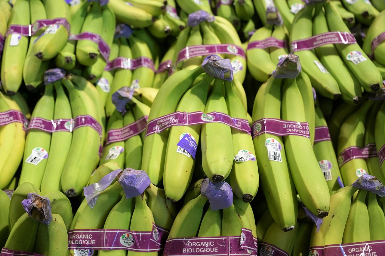bananas eat market free photo
