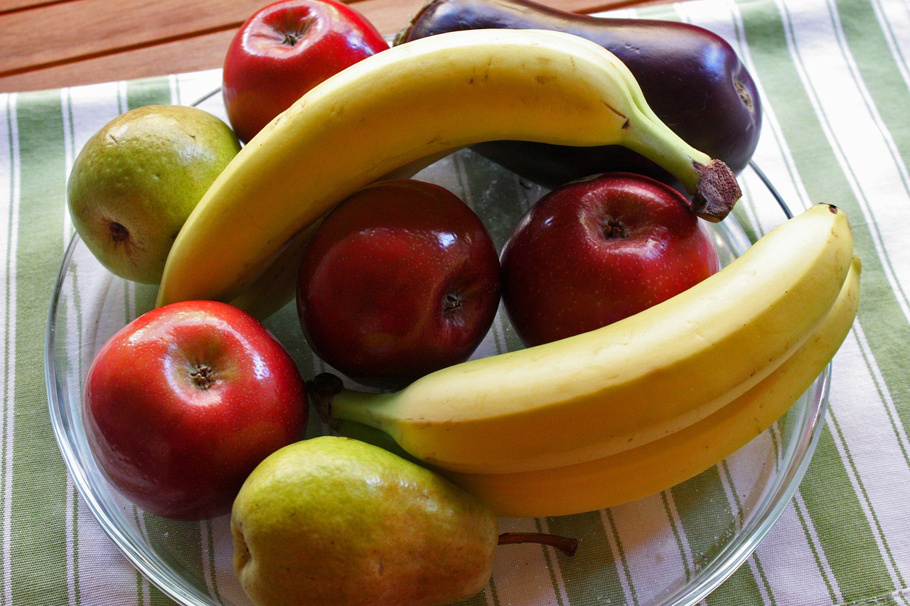 bananas apples pears free photo