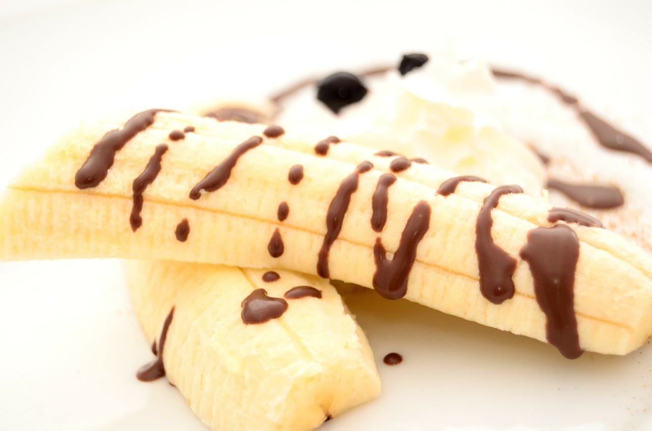 bananas dessert ice cream free photo