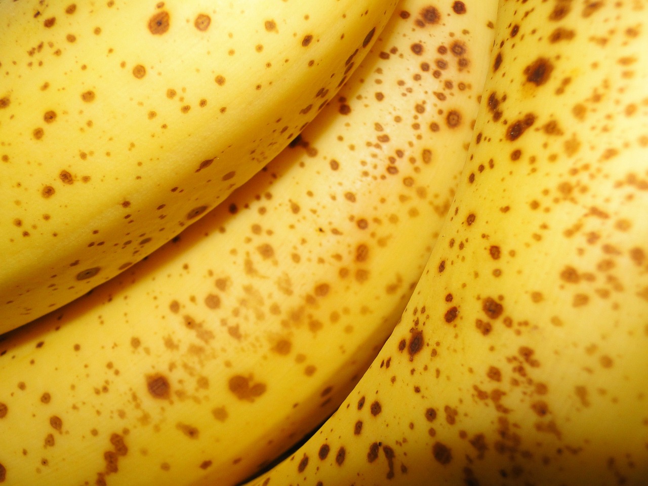 bananas yellow spots free photo