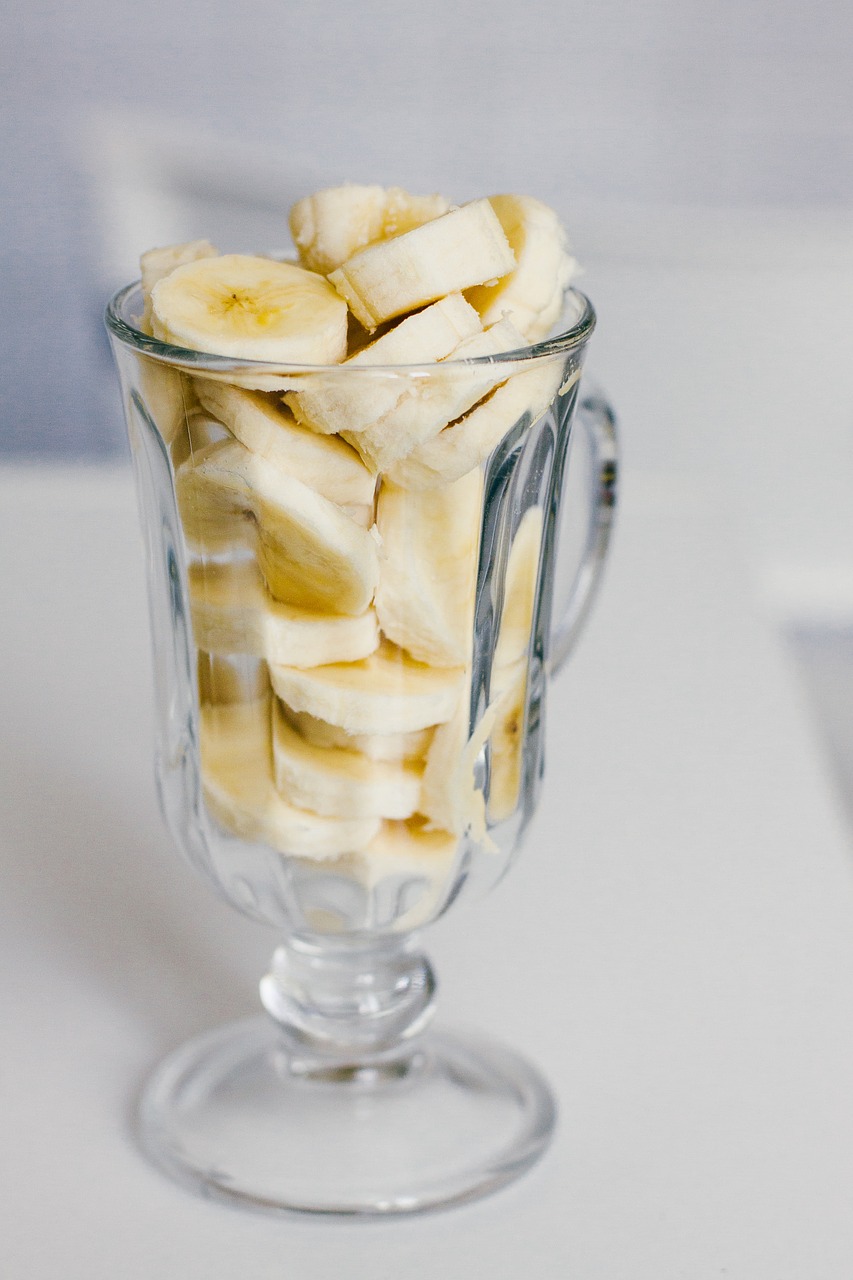 bananas sliced fruit free photo