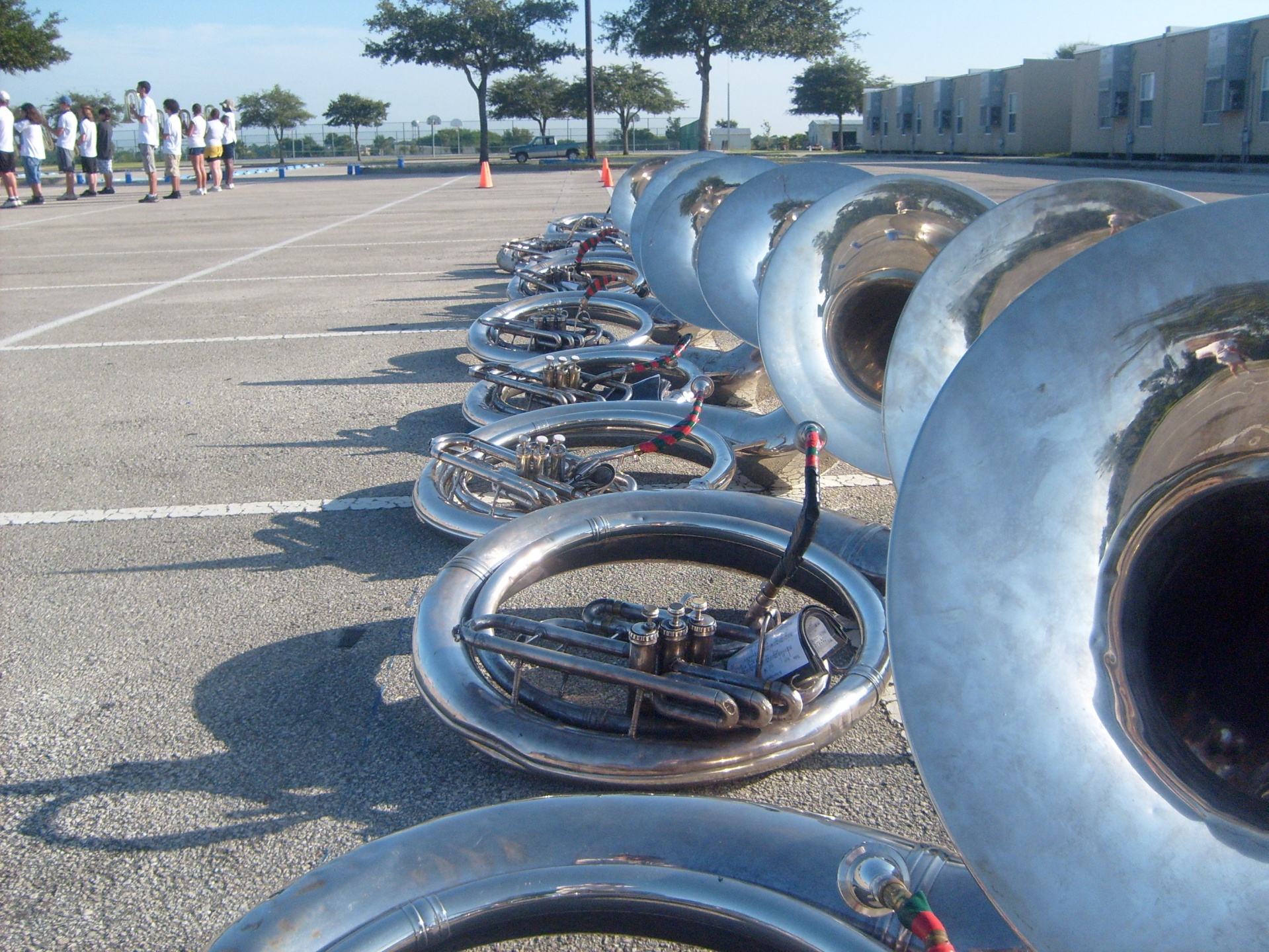 tubas marching band instruments free photo