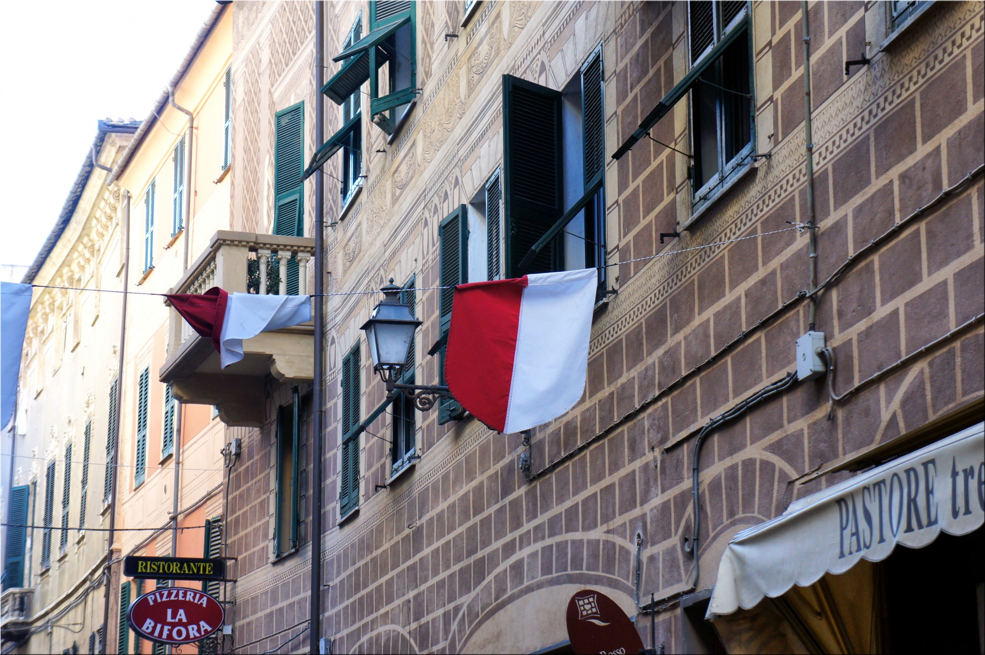 flag white red banner free photo