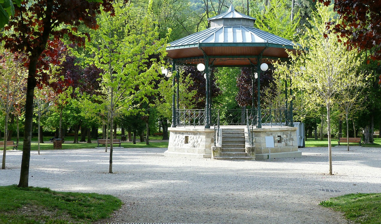 bandstand garden landscape free photo