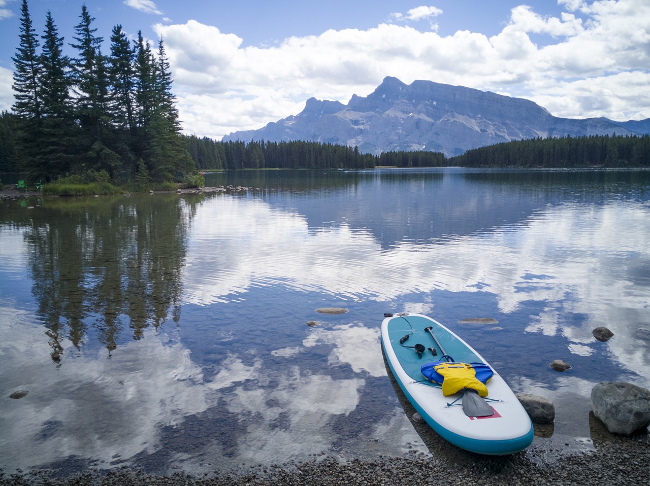 banff  two jack lake  canada free photo