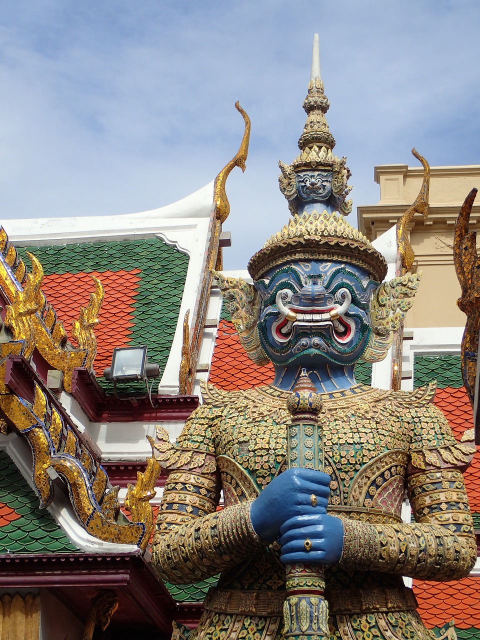 bangkok royal palace demon free photo