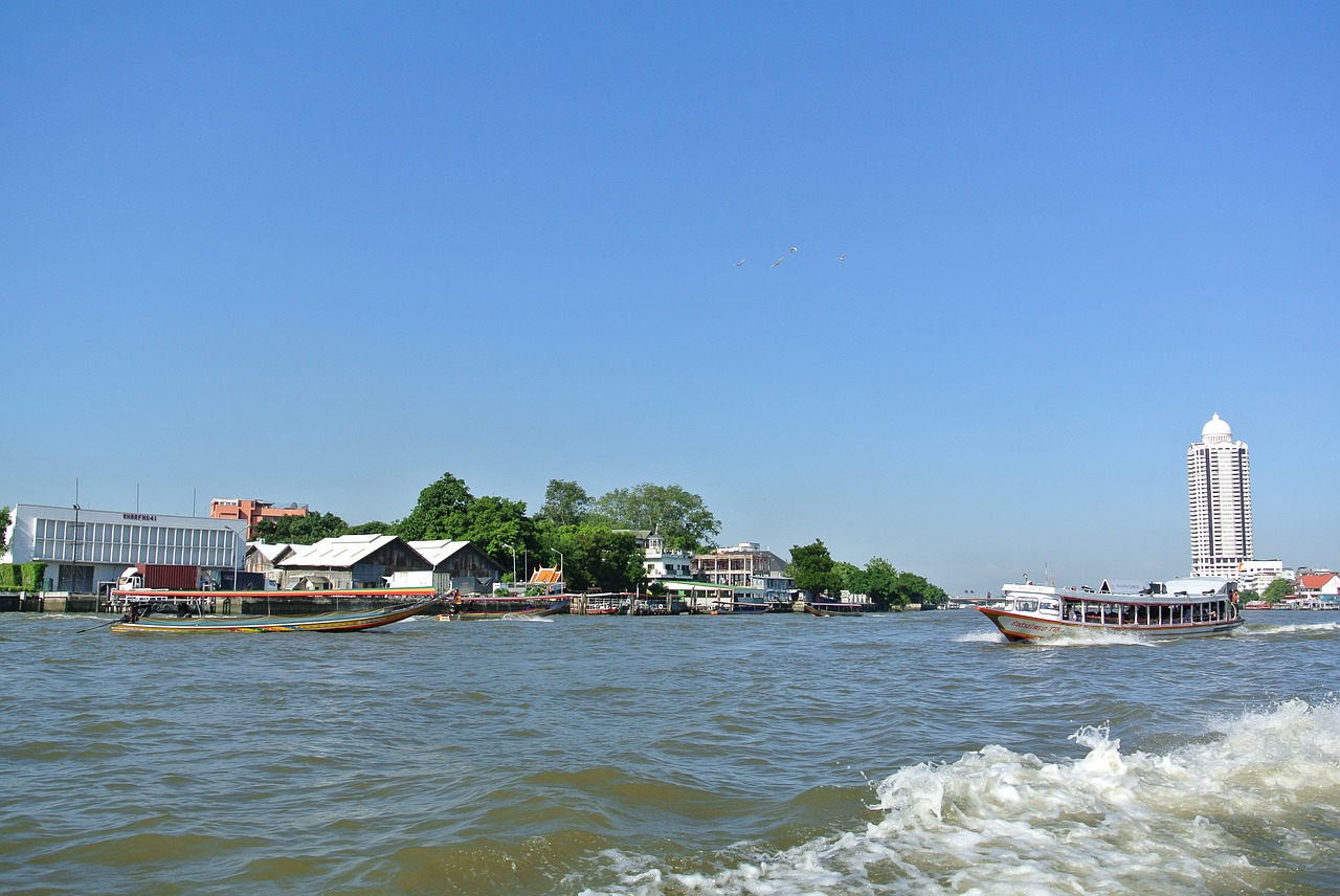 bangkok thailand river free photo