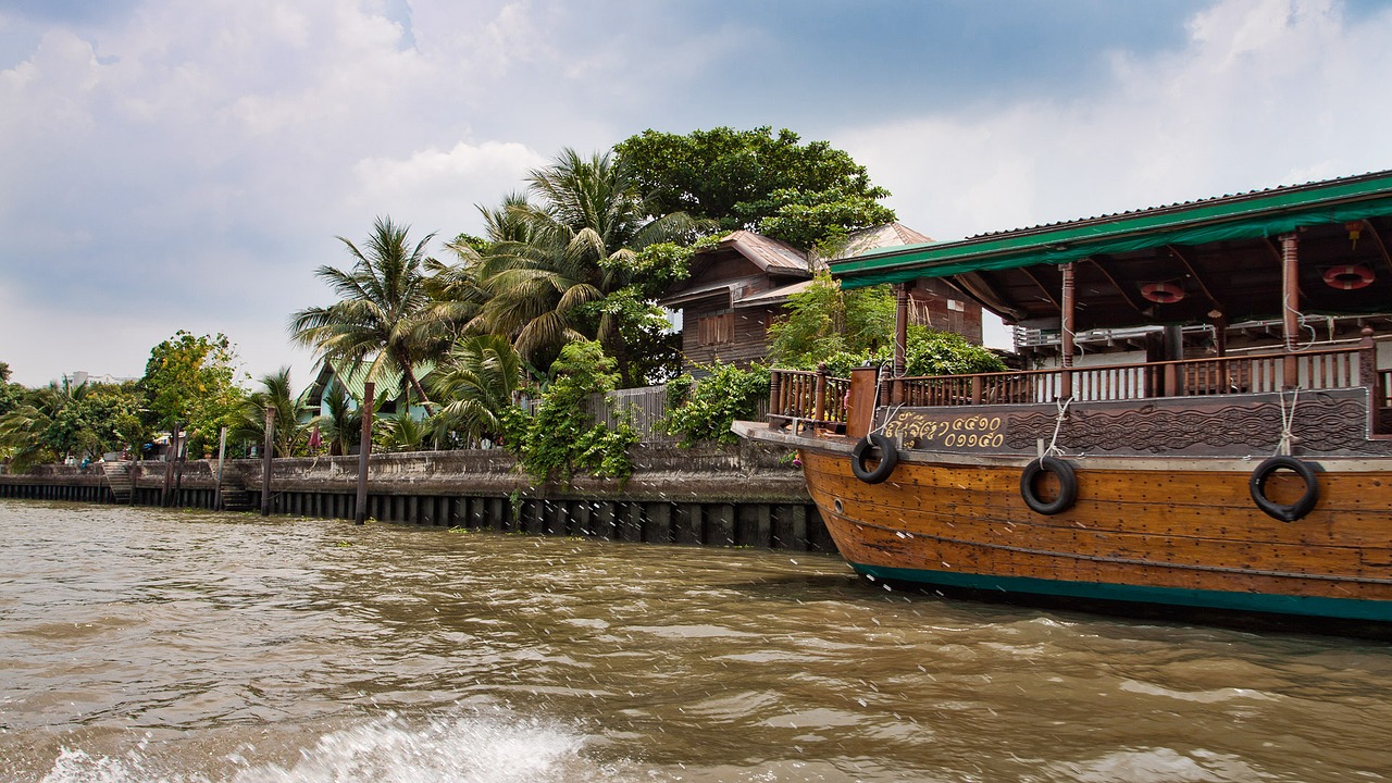 bangkok river boat free photo