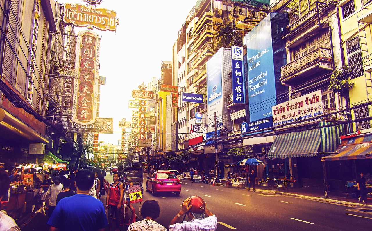 bangkok street thailand free photo