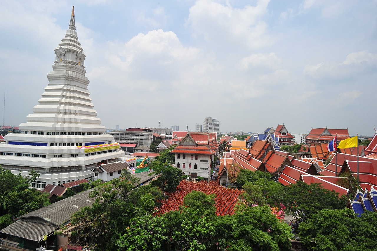 bangkok pagoda buddhism free photo