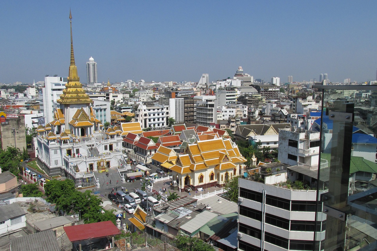 bangkok view cityscape free photo