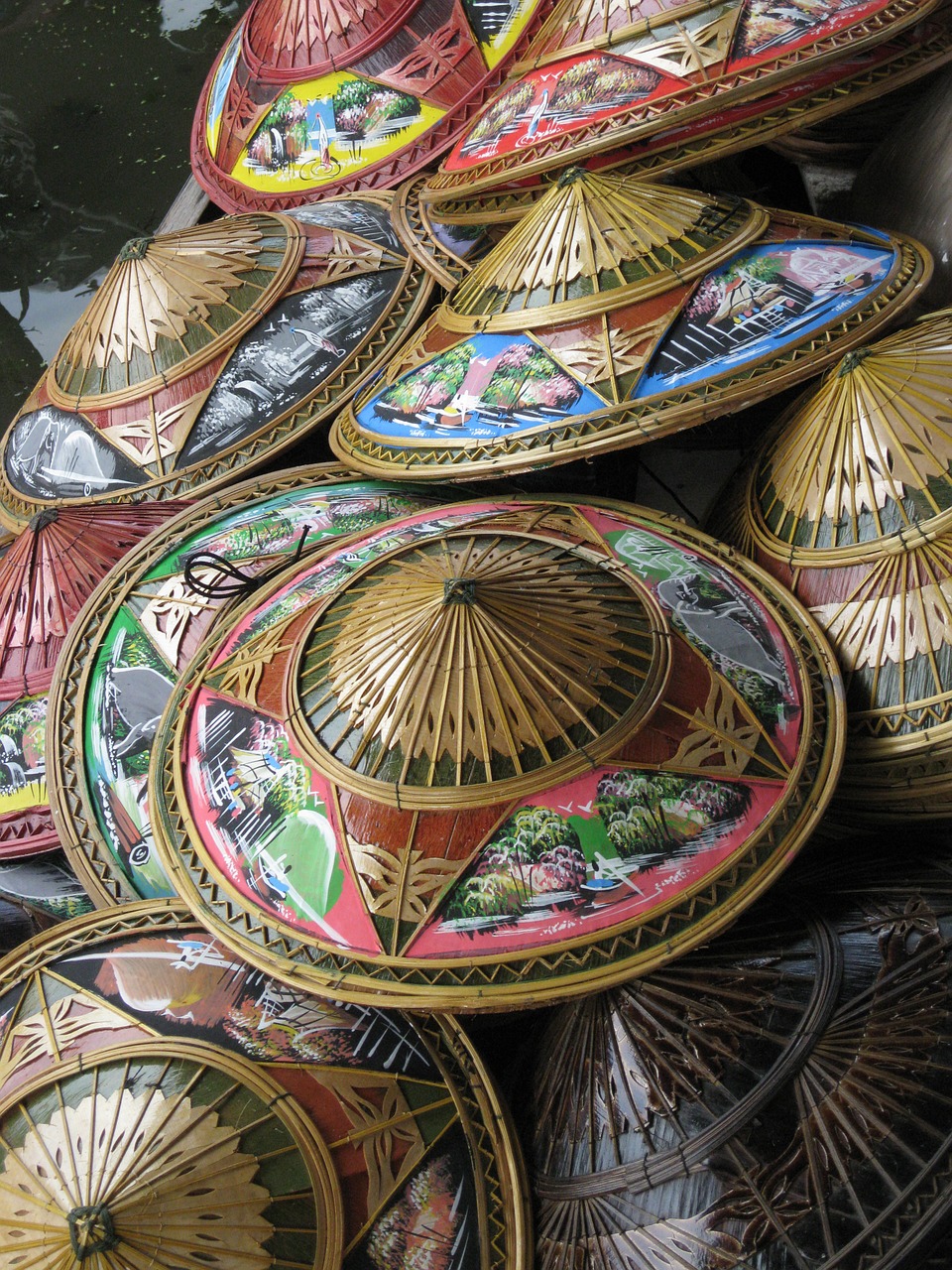 bangkok thailand floating market free photo