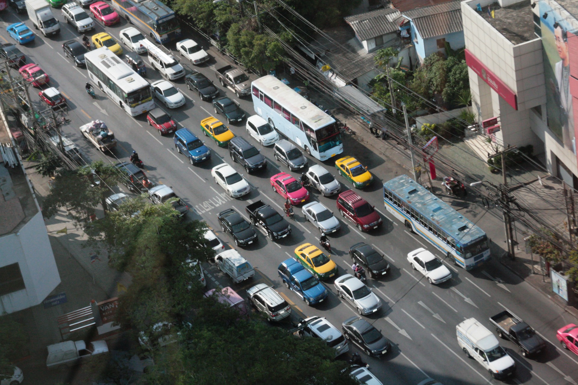 bangkok traffic car free photo