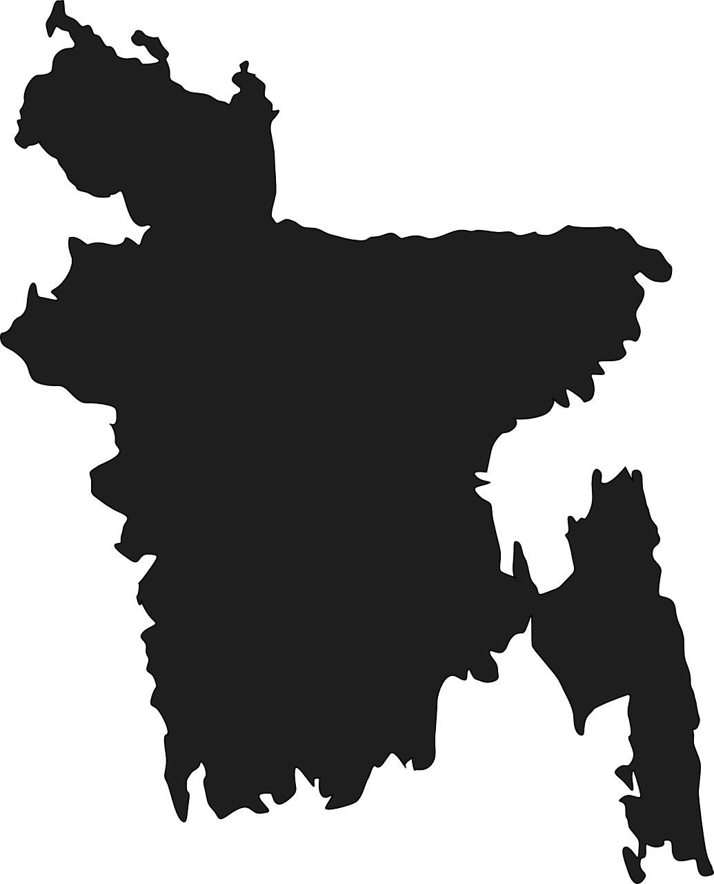 bangladesh bengal map free photo