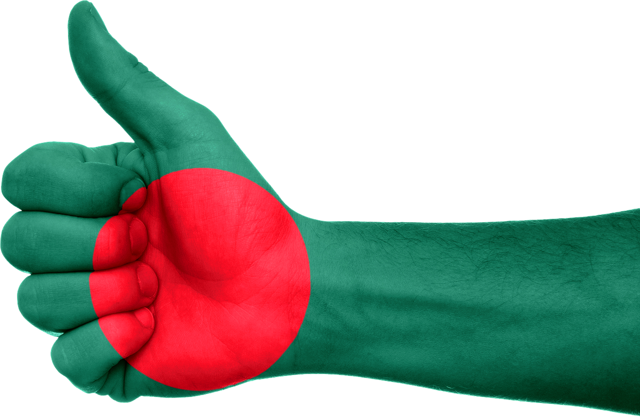 bangladesh flag hand free photo