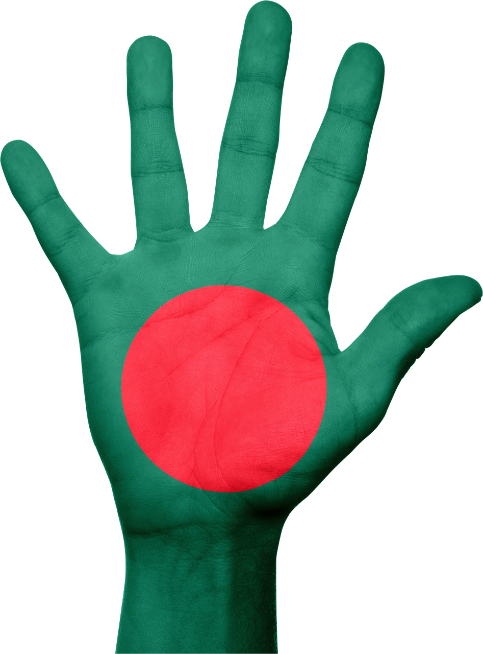 bangladesh flag hand free photo