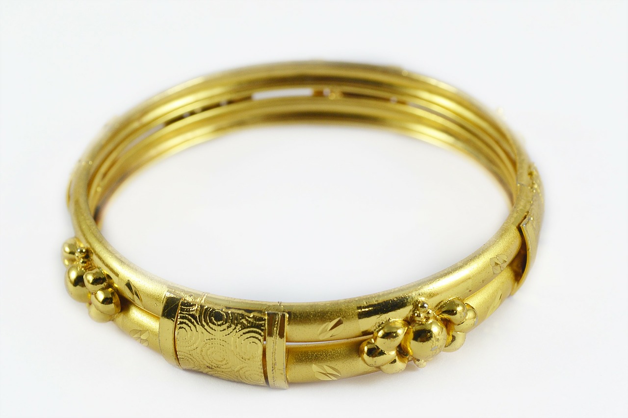 bangle gold jewellery free photo