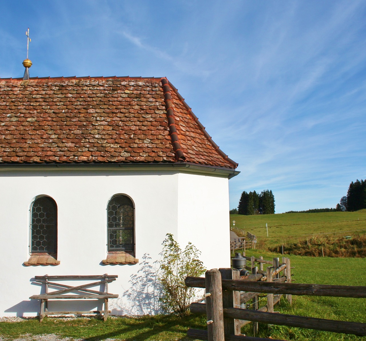 bank chapel autumn free photo