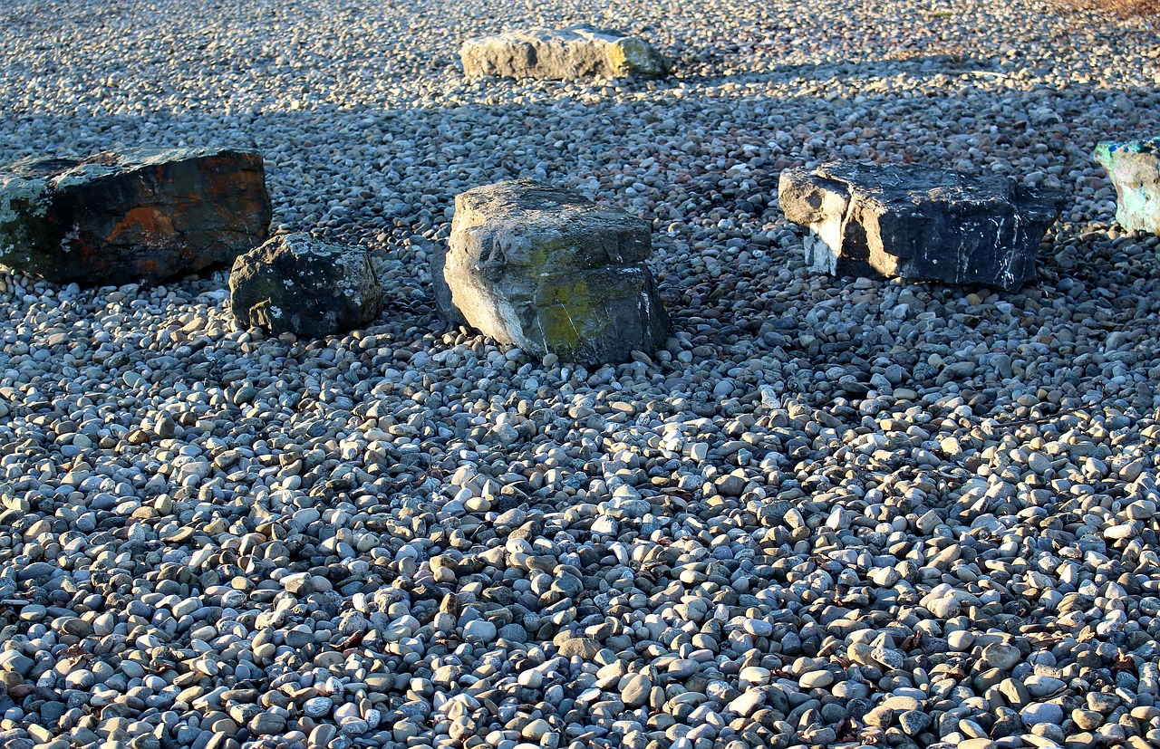bank lakeside shore stones free photo