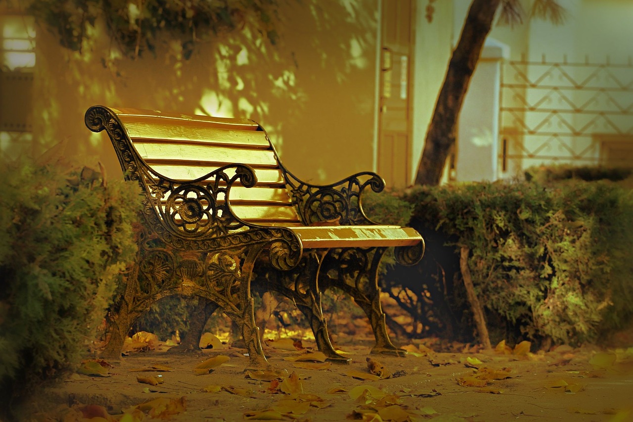 bank autumn romantic free photo