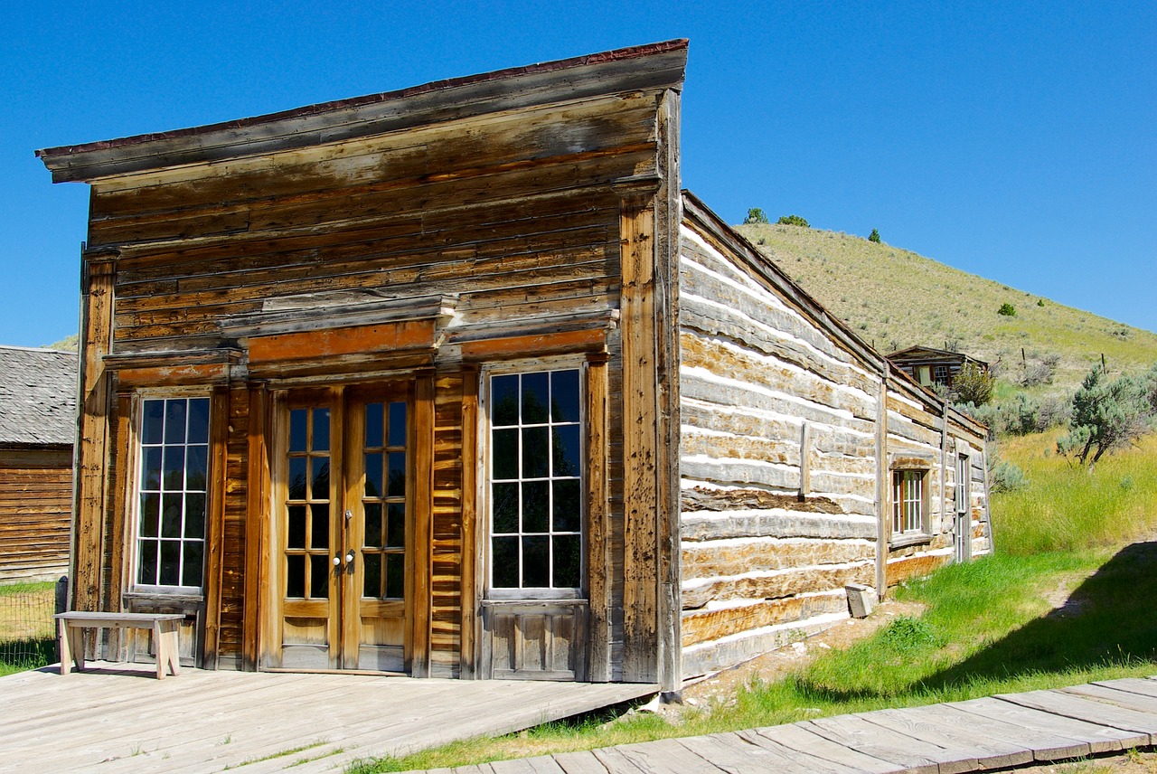 bannack assay office  montana  bannack free photo