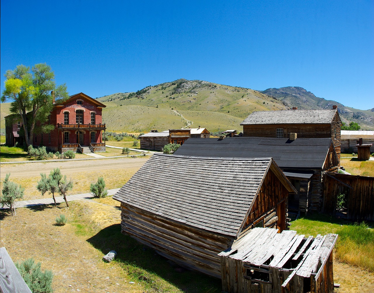 bannack ghost town  montana  usa free photo