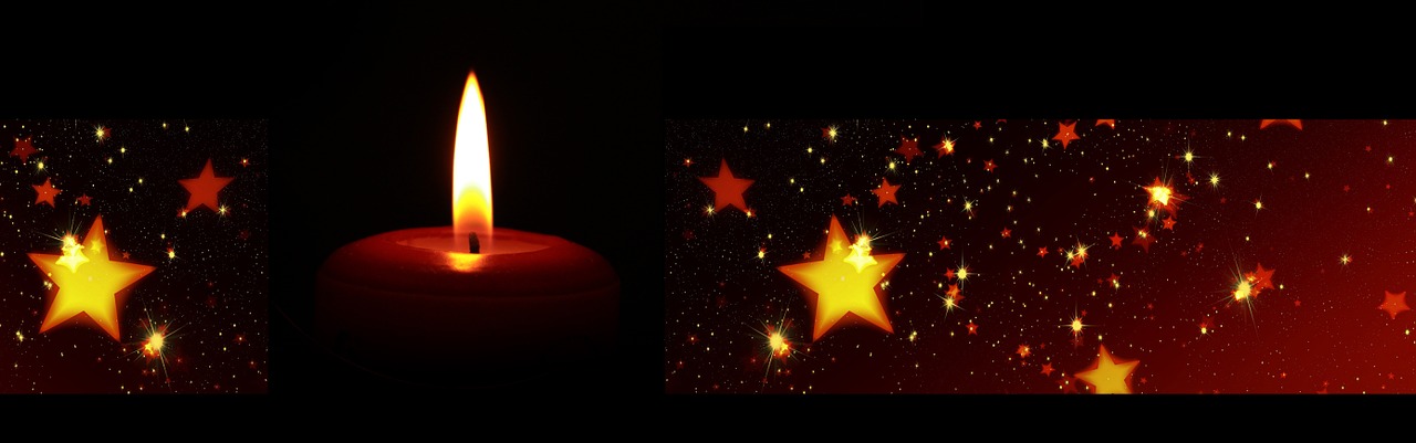 banner header candle free photo