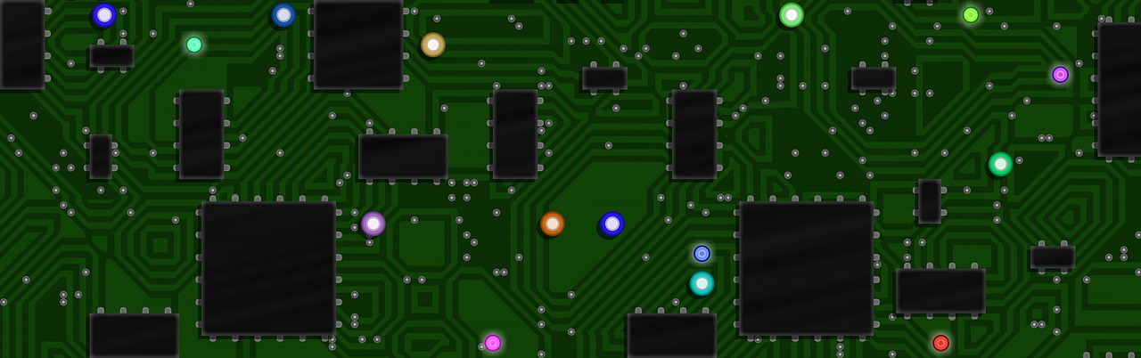 banner header circuit board free photo