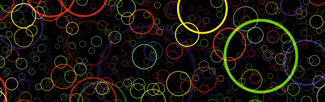 banner header circles free photo