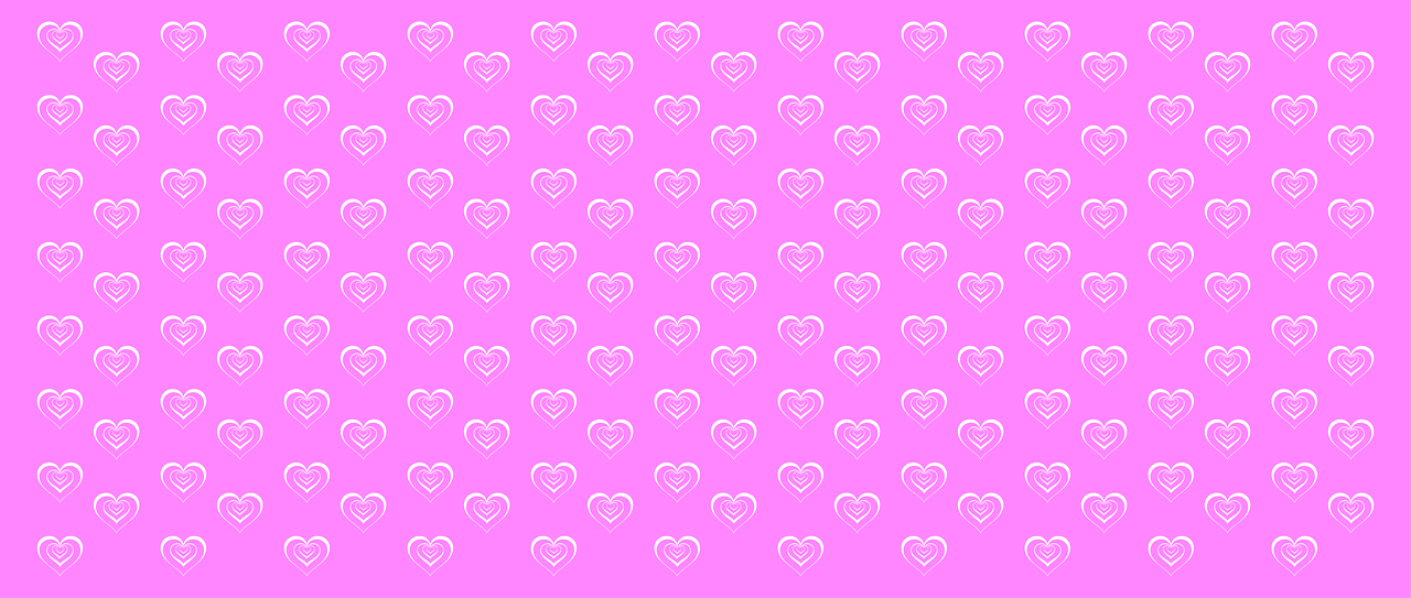 banner pink hearts free photo