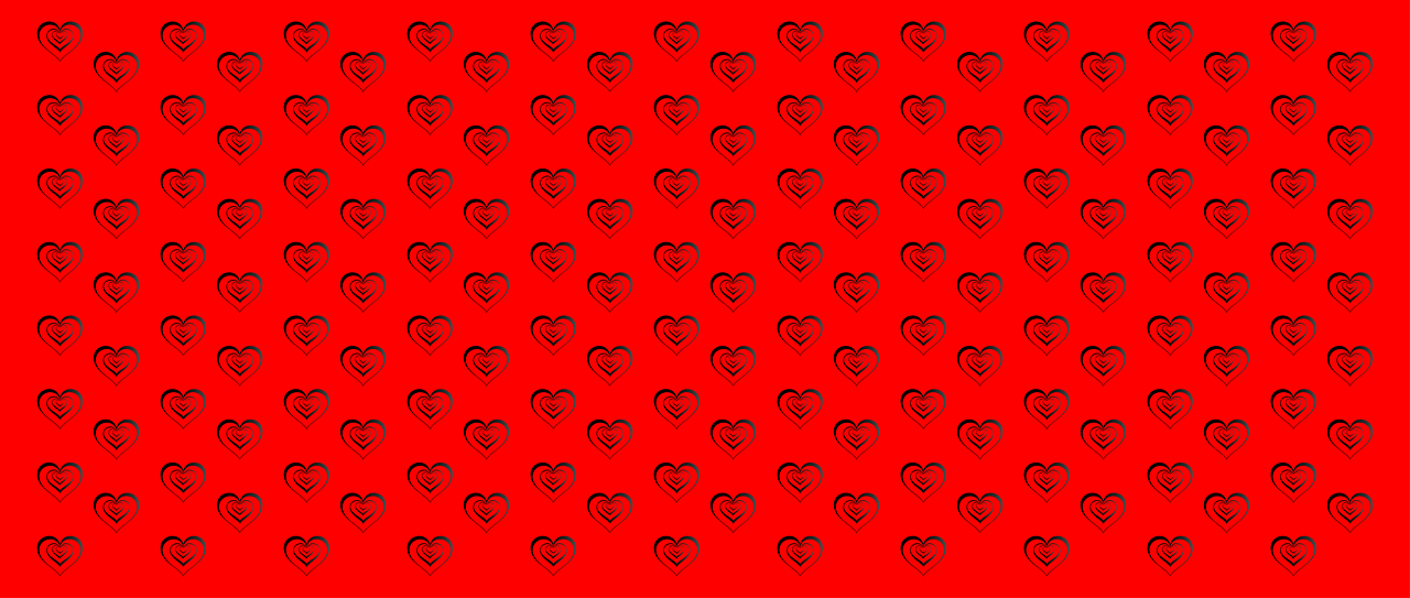 banner desktop hearts free photo
